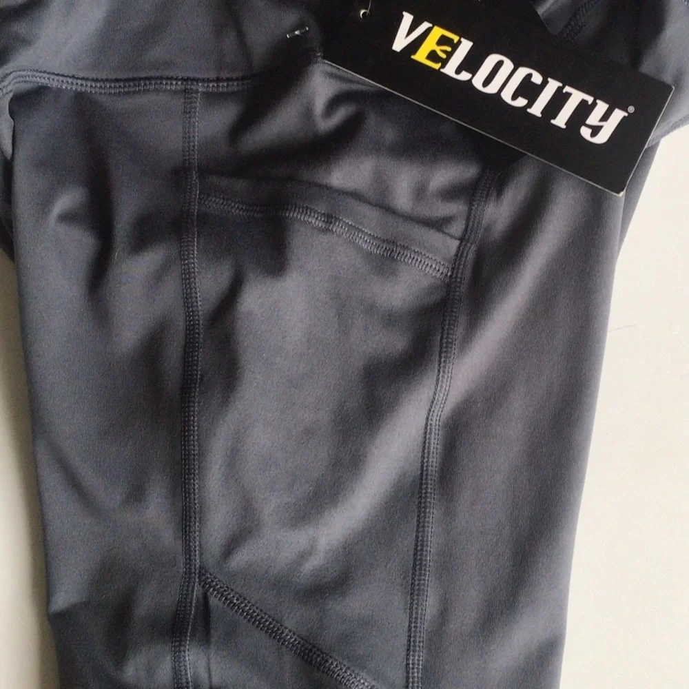 Velocity ankle leggings no sweat tru dry technology High-Waisted Gray Leggings